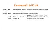 English worksheet: If sentences
