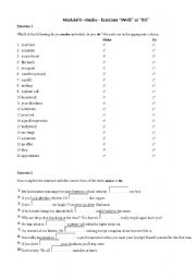 English Worksheet: When we use 