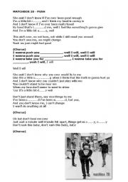 English Worksheet: Matchbox 20 - Push