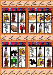 English Worksheet: Halloween Bingo 3/3