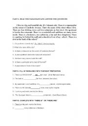 English worksheet: Locations of place