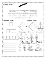 English Worksheet: halloween steps