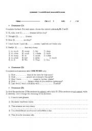 English Worksheet: countable and uncountable nouns