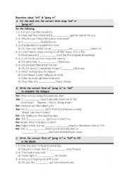 English Worksheet: will and going to