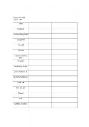 English worksheet: Vocab