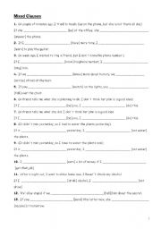 English Worksheet: Exercises mixed conditionals