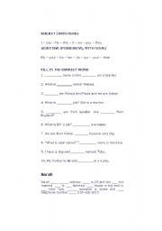 English worksheet: Possesives