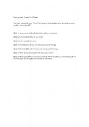 English worksheet: Frankenstein Project