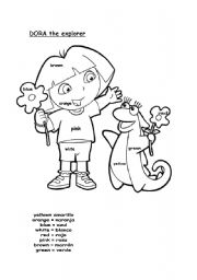 English Worksheet: Dora the Explorer