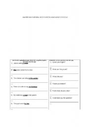 English worksheet: questions