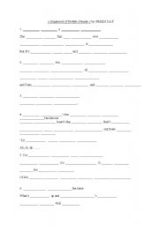 English Worksheet: Bd of broken dreams