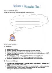 English Worksheet: Classroom rules