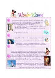 English Worksheet: Wonder Woman