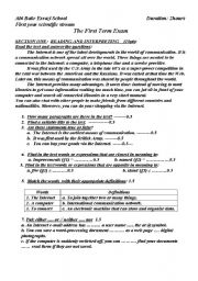 English worksheet: bulbo exam