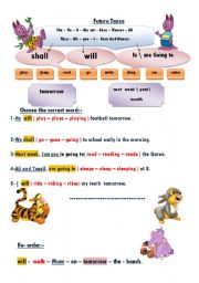 English Worksheet:   The future 