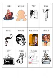 English Worksheet: Memory Game Opposite 2