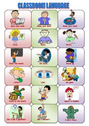 English Worksheet: Classroom Language