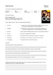 English Worksheet: The OC - Episode 1 - Pilot