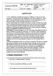 English Worksheet: A good test about pollution designed for 9th form students