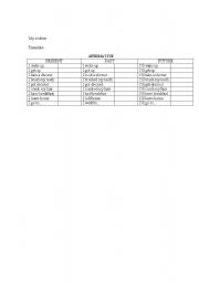 English Worksheet: Everyday verbs
