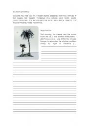 English Worksheet: Narrative Writing: Cast Away