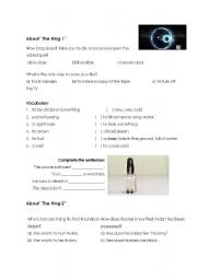 English worksheet: The Ring 2 - Movie for Halloween