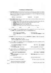 English worksheet: COUNTABLE & UNCOUNTABLE NOUNS