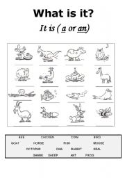 English Worksheet: What is it?