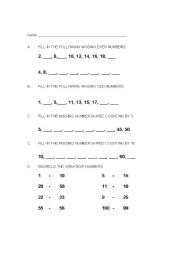 English Worksheet: SIMLE MATEMATHICS FOR KINDER