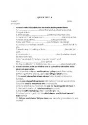 English worksheet: quick test (present tense)