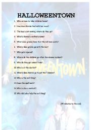 English worksheet: Halloweentown