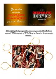 English Worksheet: Happy Halloween with the Desperate Housewives