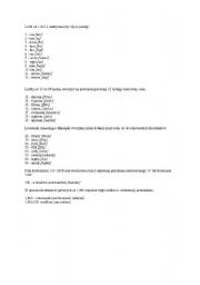 English worksheet: numbers