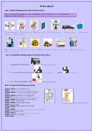 English Worksheet: at the airport