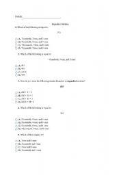 English Worksheet: Place value