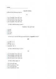 English worksheet: Place value