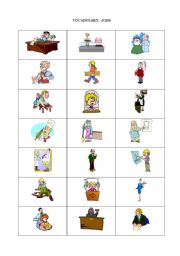 English Worksheet: Jobs Vocabulary