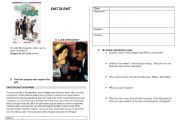 English worksheet: East is East 