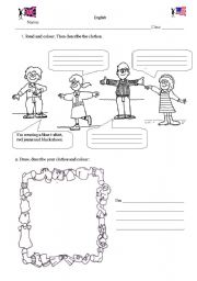 English Worksheet: Clothes