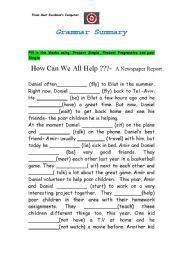 English Worksheet: Grammar summary 8 PAGES