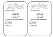 English worksheet: Halloween Rhyme