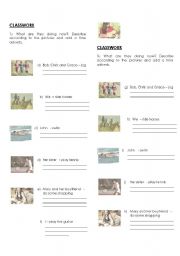 English Worksheet: Present Continuous 