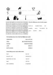 English worksheet: Halloween