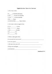 English worksheet: Verb To Be