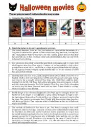 English Worksheet: Halloween movies