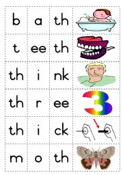 Consonant diagraph - th - Game