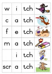 English Worksheet: Consonant diagraph - tch - Game