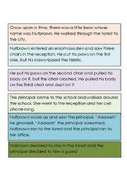 English worksheet: Nutbrown Story Cards