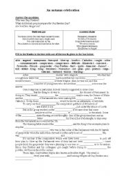 English Worksheet: guy Fawkes day