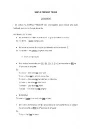 English Worksheet: simple present tense